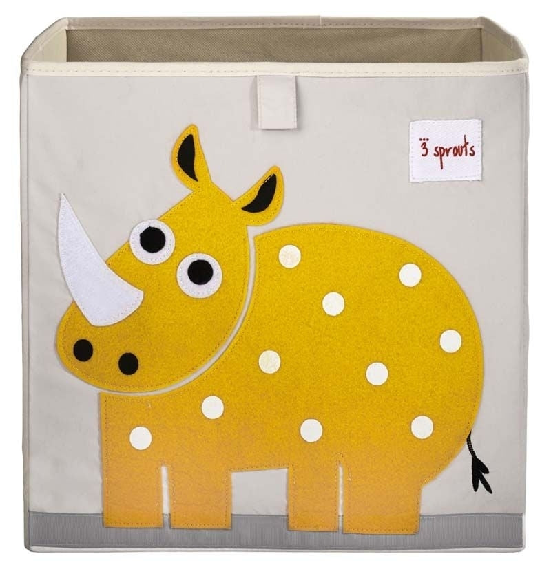 speelgoedbox  neushoorn- boîte à jouets rhino