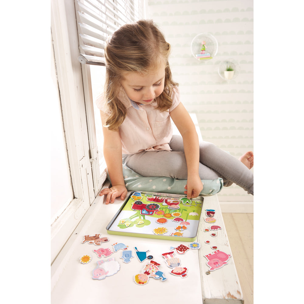 peter en paulines boerderij magneetspeldoos - la ferme de pierre et pauline boîte de jeu magnétique