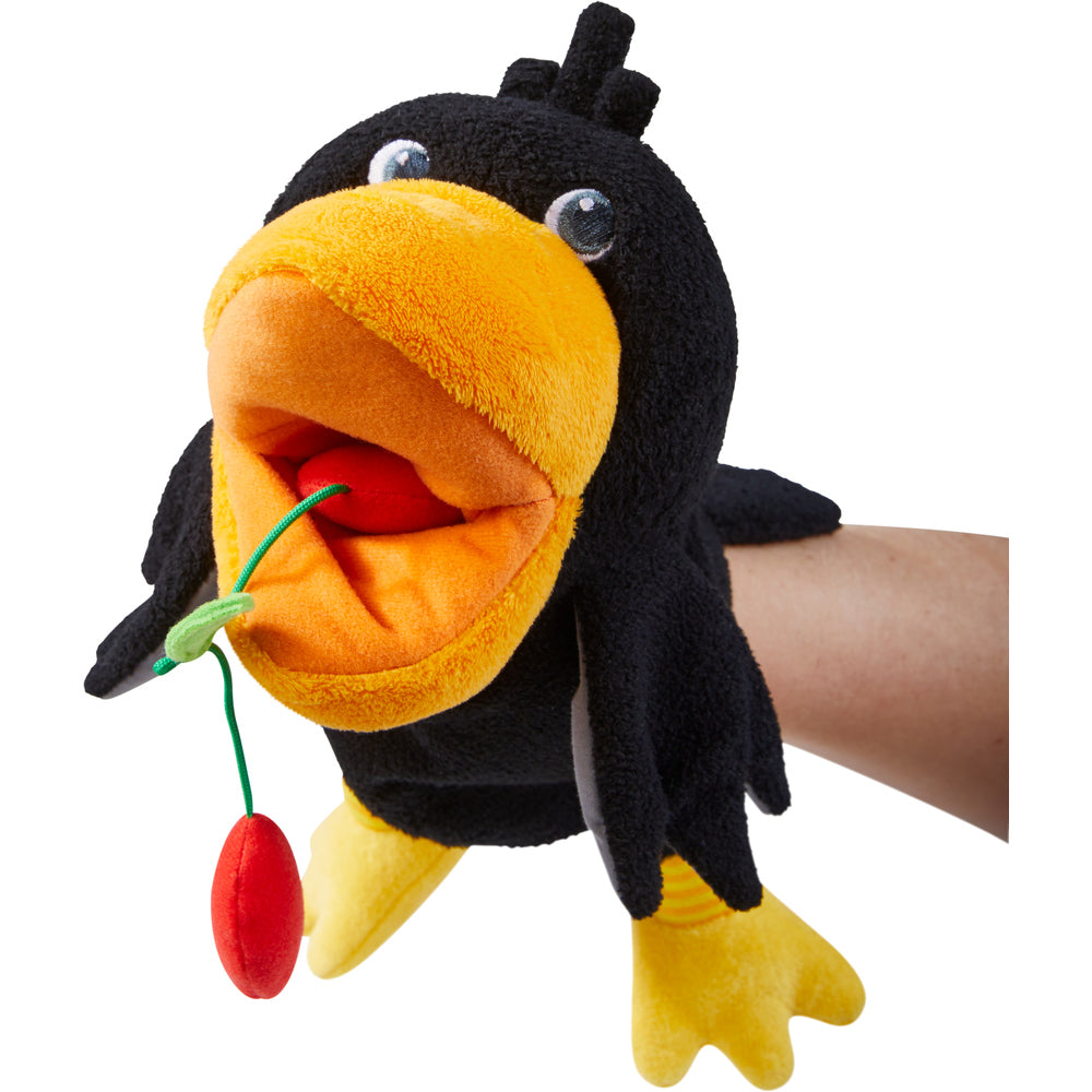 handpop raaf theo 30cm - marionette à main corbeau theo 30cm
