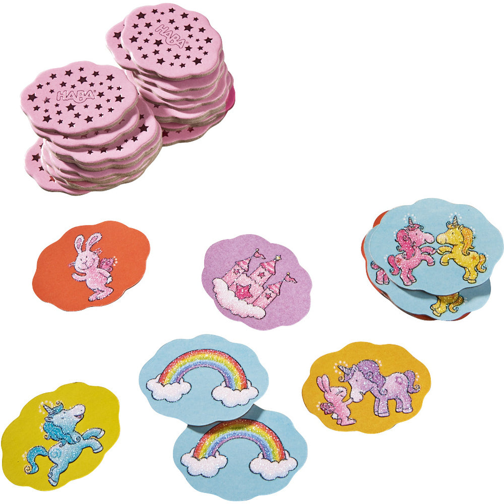 eenhoorn flonkerglans - betoverende memo supermini NED roze doos