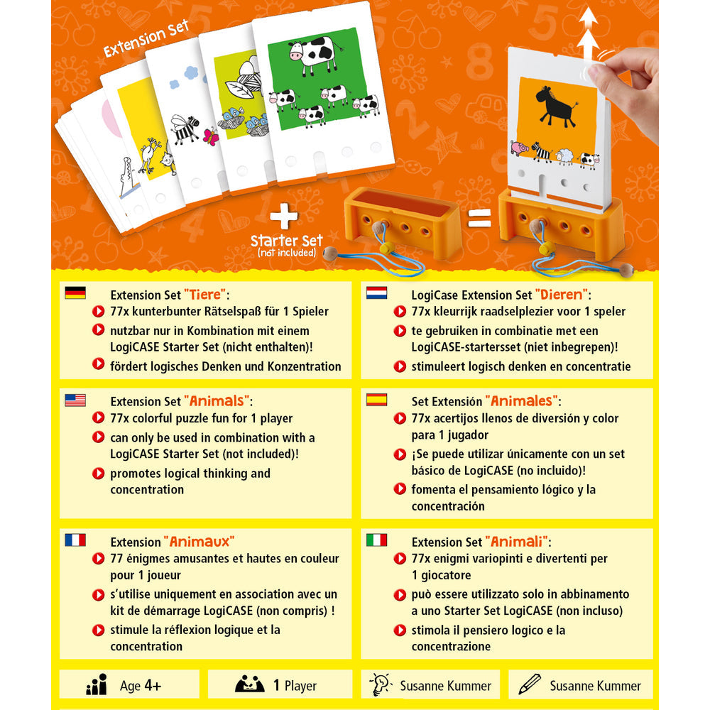 logicase uitbreidingsset dieren 4j- set d'extention animaux NED FRA DEU ENG