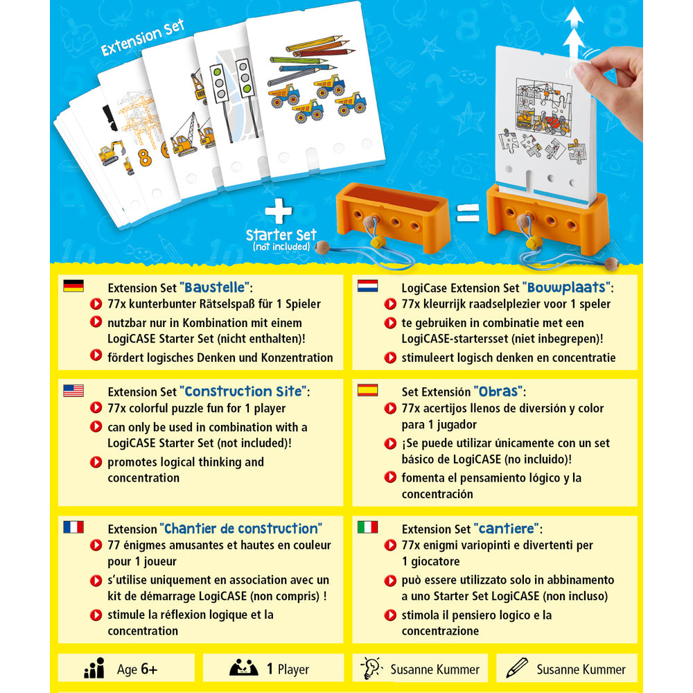 logicase uitbreidingsset bouwplaats 6j - logicase set d'extention chantier de construction NED FRA DEU ENG