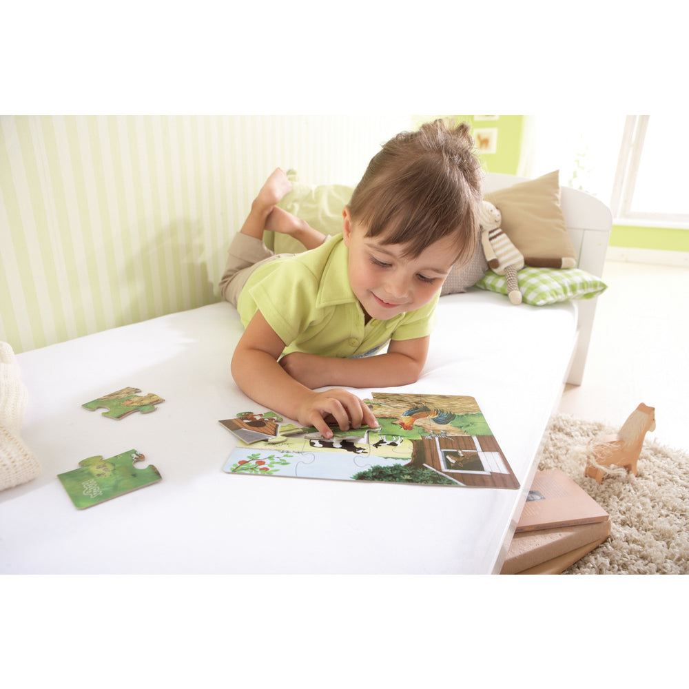 set van 3 puzzels dieren - set de 3 puzzles animals