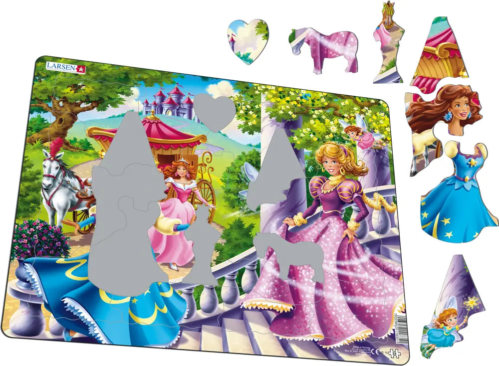puzzel 24pc prinsessen