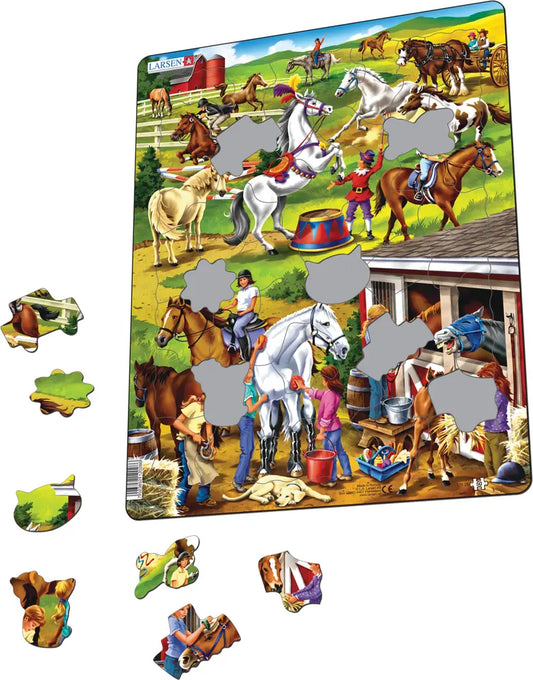 puzzel in karton paardenmanege 50 stuks