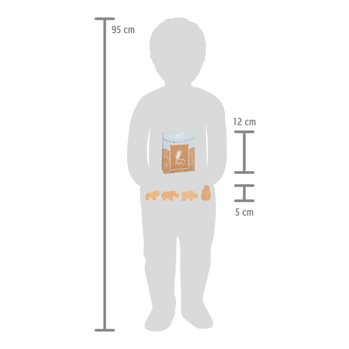 zoo-koekjes animal crackers in hout - biscuits jungle en bois