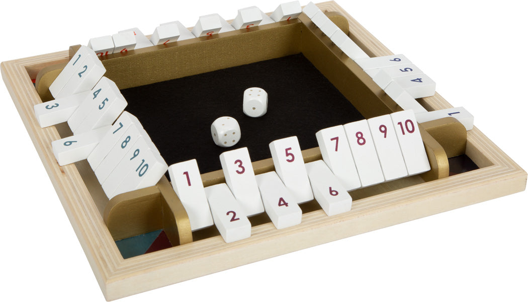 shut the box met cijfers 4 spelers - gold edition - fermez la boîte avec les chiffres 4 joueurs