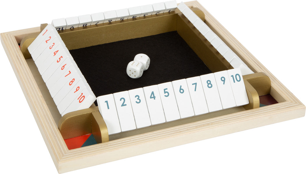 shut the box met cijfers 4 spelers - gold edition - fermez la boîte avec les chiffres 4 joueurs