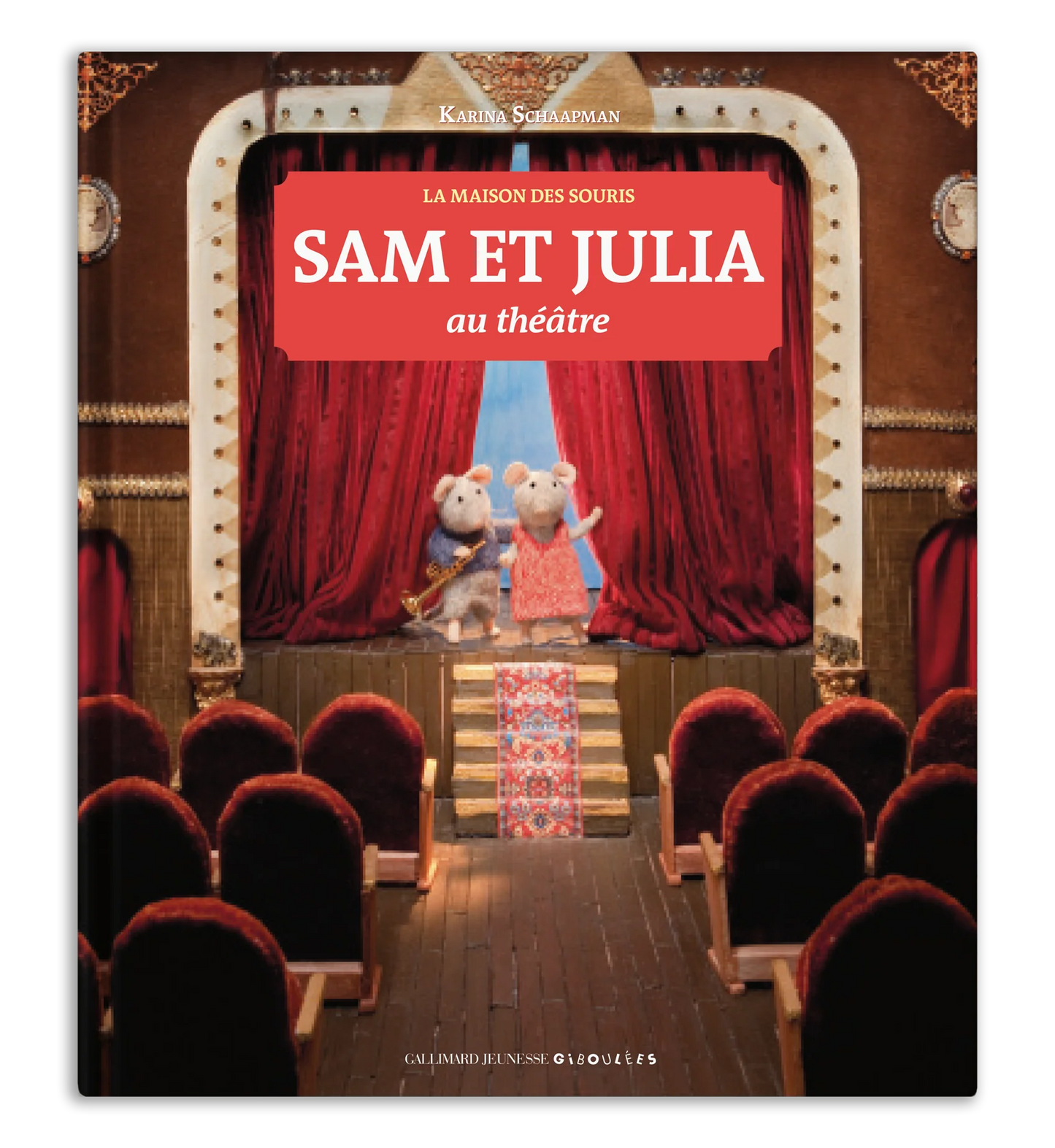 livre la maison des souris Sam et Julia au théâtre FRA