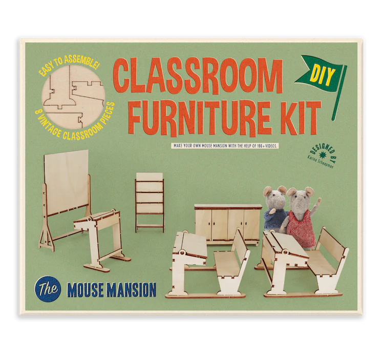 het muizenhuis meubelkit klaslokaal - ensemble de école kit meubles pour assembler