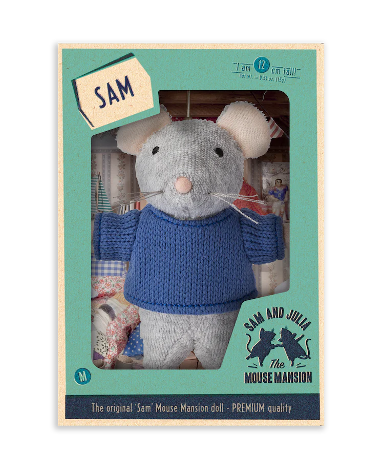 het muizenhuis knuffel muis sam - la maison des souris peluche souris sam