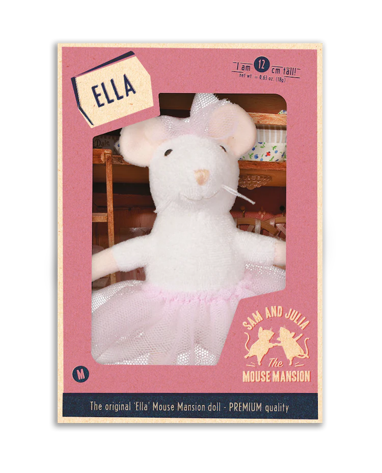 het muizenhuis knuffel muis ella - la maison des souris peluche souris ella