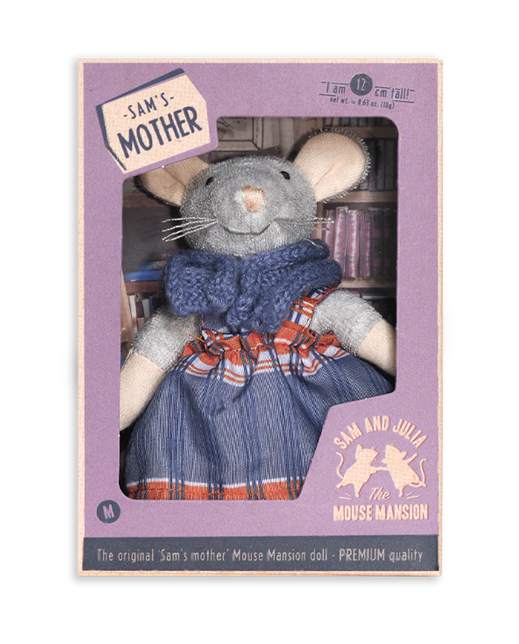 het muizenhuis knuffel muis sam's moeder - la maison des souris peluche souris la maman de sam