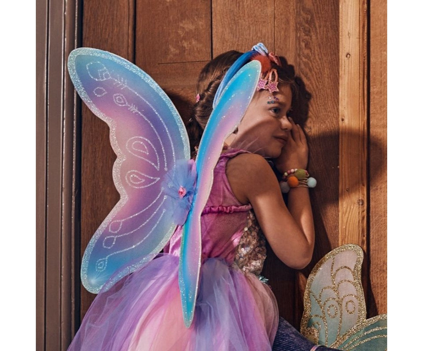 verkleedset elfen jurkje met vleugels felicity - robe de fée avec ailes felicity