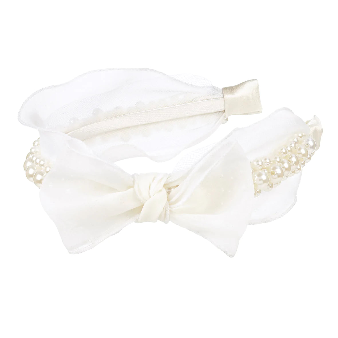 diadeem parels wit - yalisa