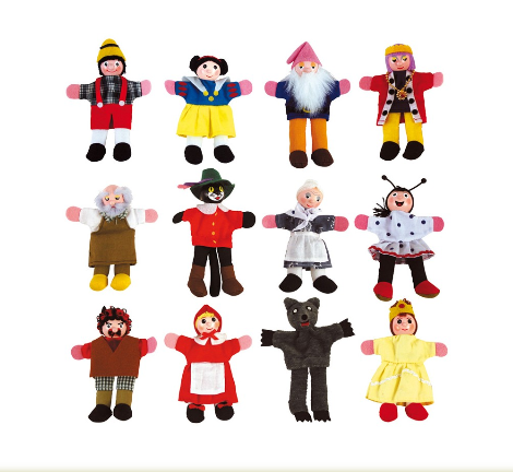 marionnettes à doigt set 12 pièces