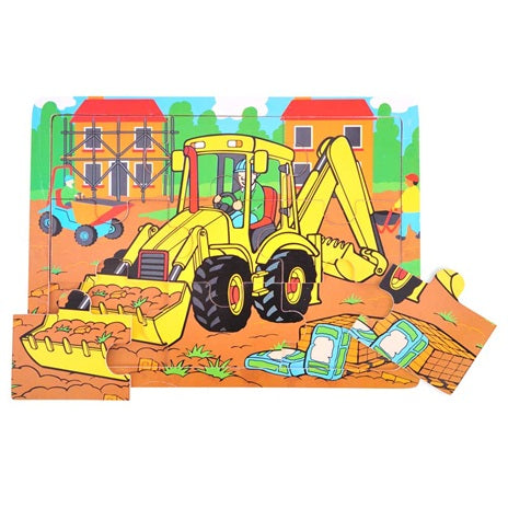 puzzel Kraanwagen 9 stuks - puzzle la grue 9 pièces