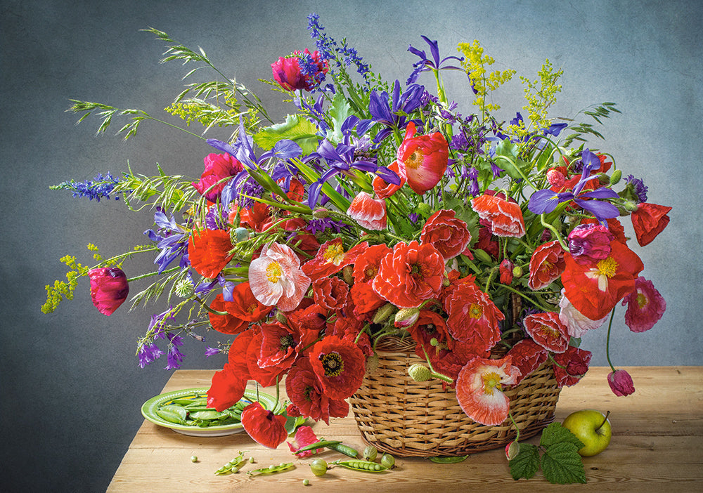 Puzzel Bouquet with poppies 500pc