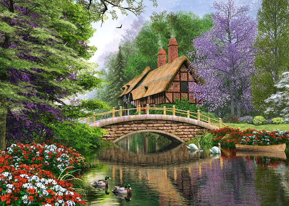 puzzel river cottage 1000pc