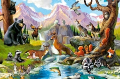 Puzzel in karton 260pc Forest Animals