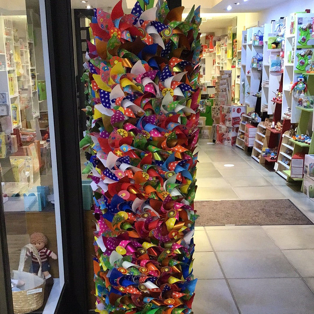 windmolen met plastiek stokje