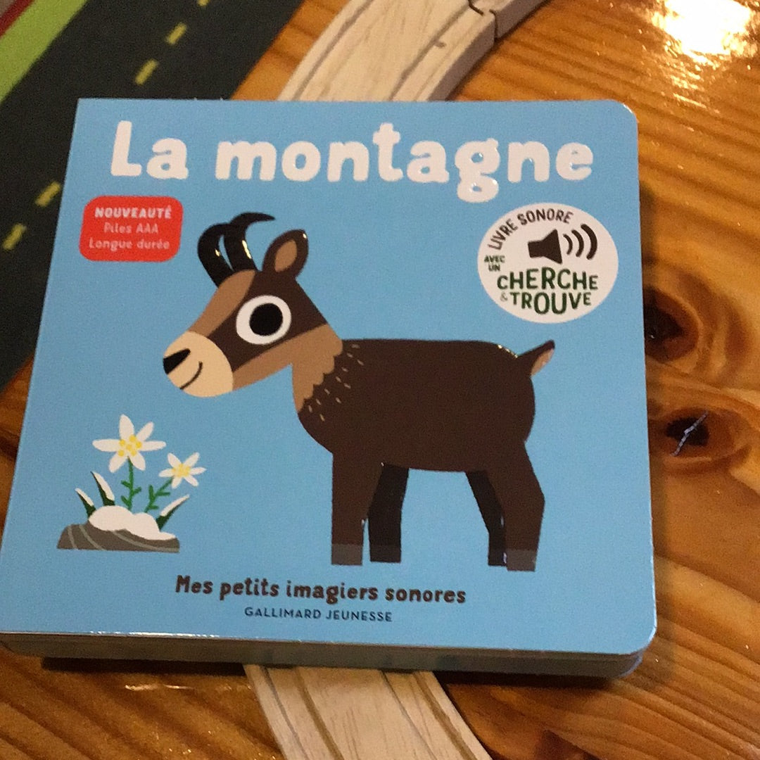 livre petits imagiers sonores la montagne FRA