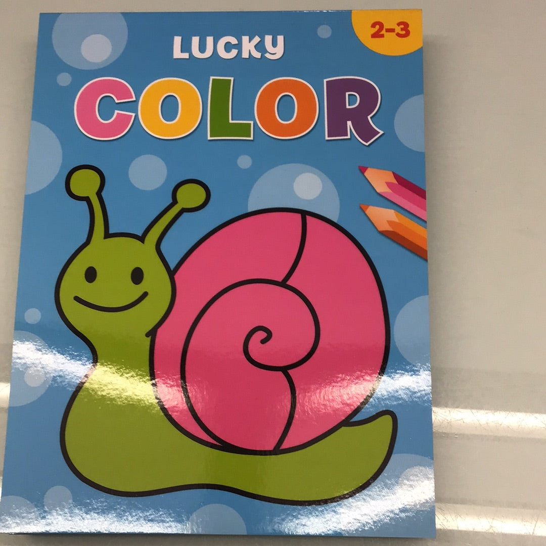 kleurblok - lucky color - bloc de coloriage