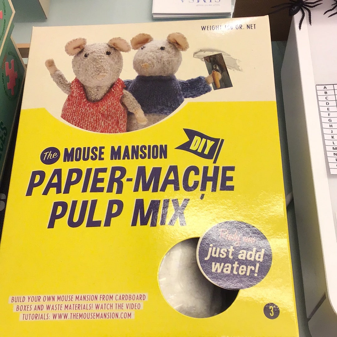 het muizenhuis papier maché pulp mix