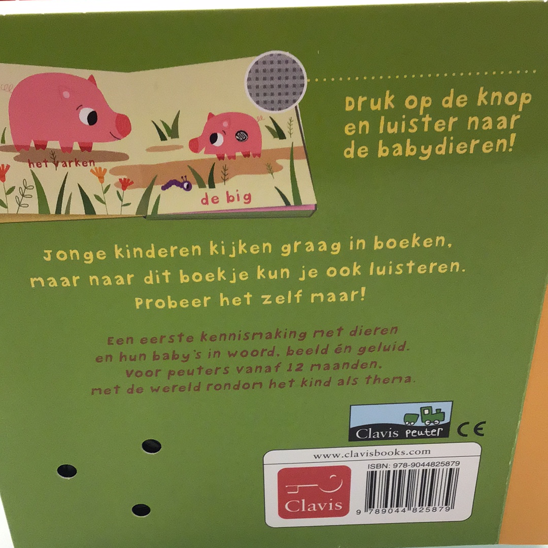 Livre de sons d'animaux pour bébés NED