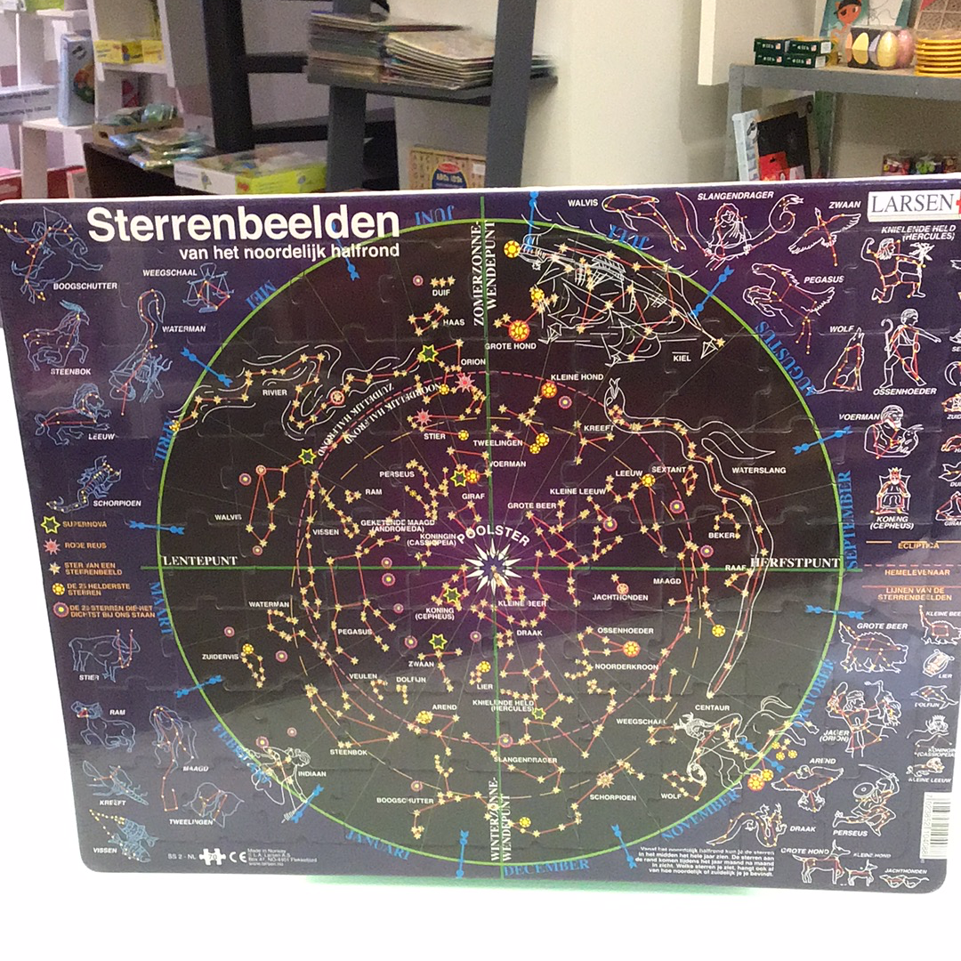 puzzel in karton sterrenbeelden 70 stuks - NED