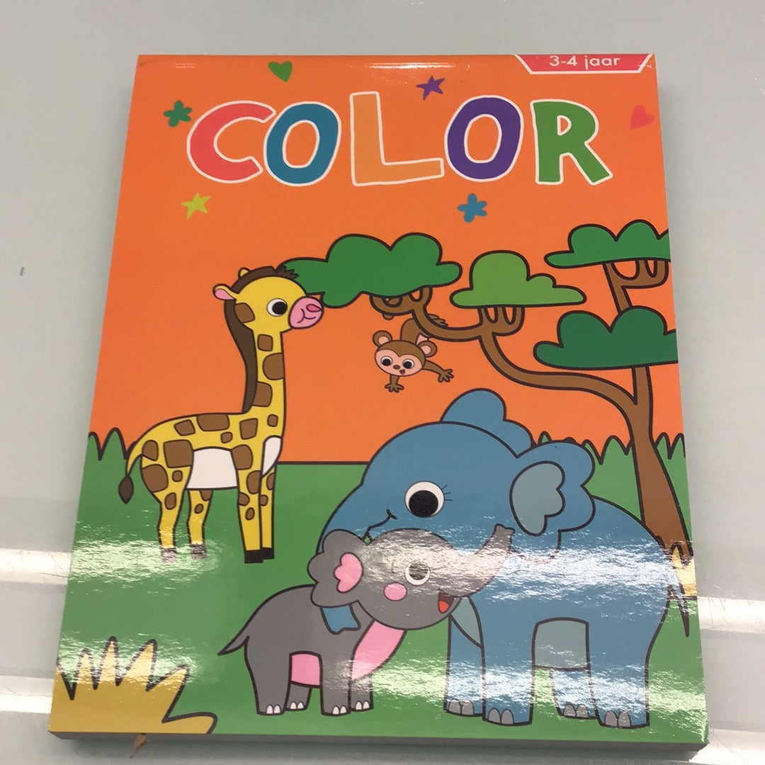 kleurblok color wilde dieren NED