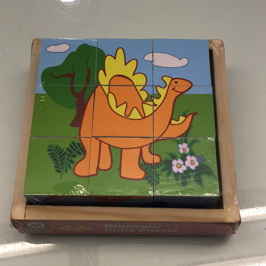 blokken puzzel dinosaurus