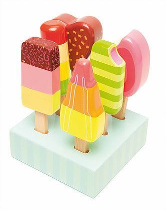 ijslollie's 6 in een stand - glaces 6 en stand ice lollies