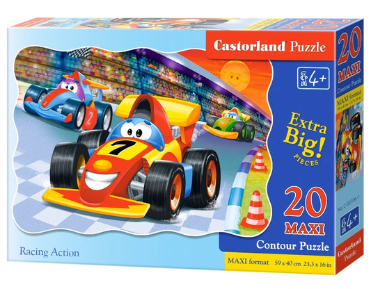 puzzel racing action MAXI  20pc