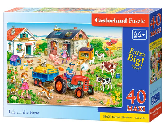 puzzel life on the farm MAXI 40pc