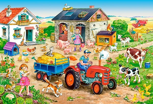 puzzle la vie à la ferme MAXI 40pc
