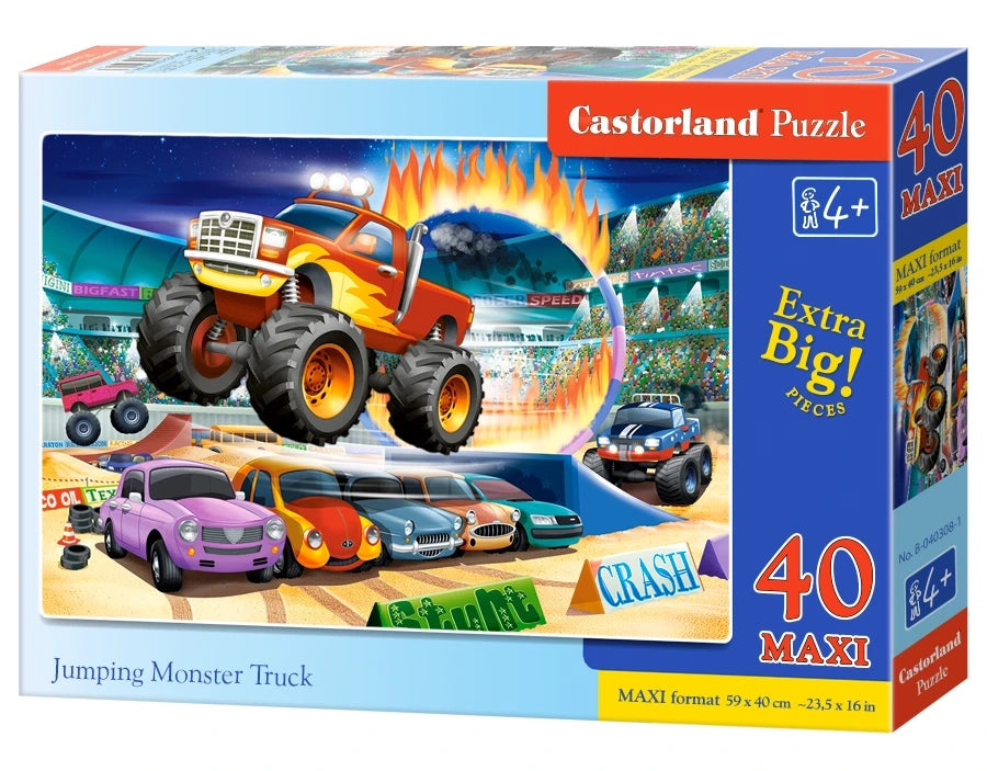 puzzel jumping monster truck MAXI 40pc