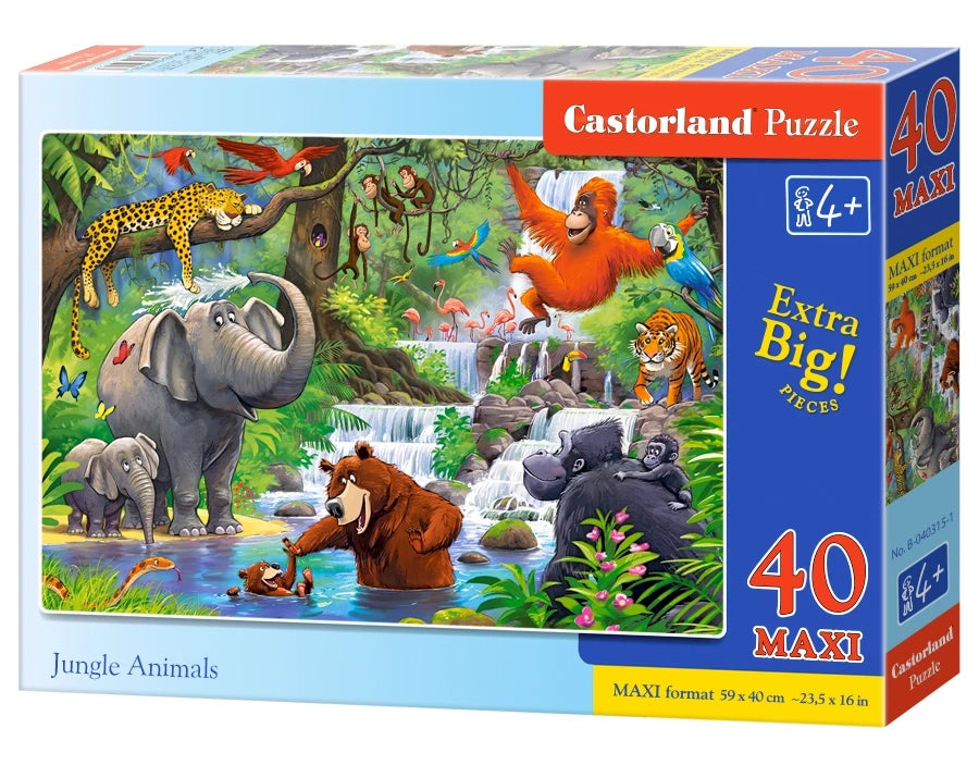 puzzle animaux de la jungle MAXI 40pc