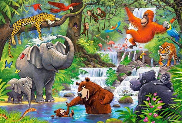 puzzle animaux de la jungle MAXI 40pc