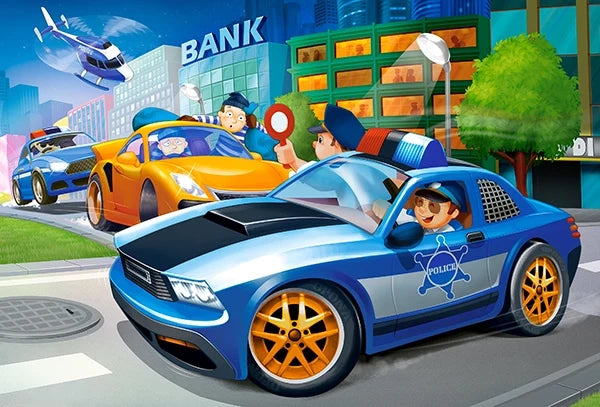 puzzel police chase MAXI 40pc