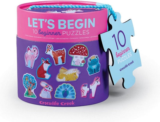 ton met 10 eerste puzzels van 2pc let's begin - éénhoorn