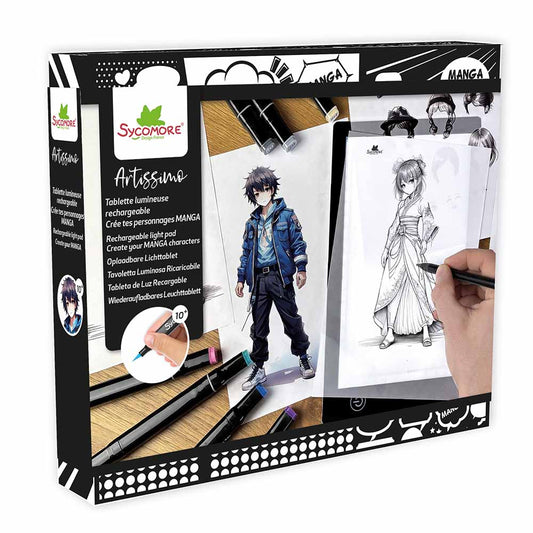 manga - XL rechargeable led light pad - create your manga characters