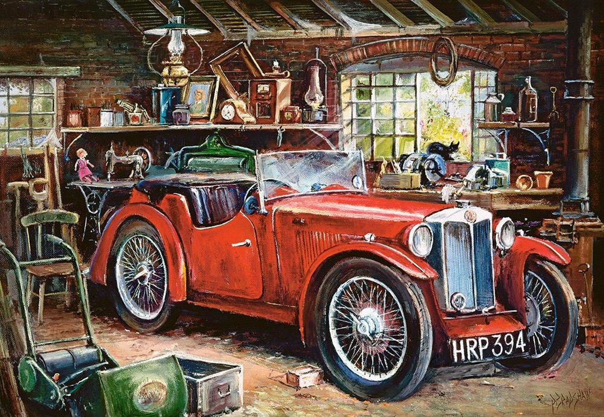 Puzzel  Vintage garage 1000pc