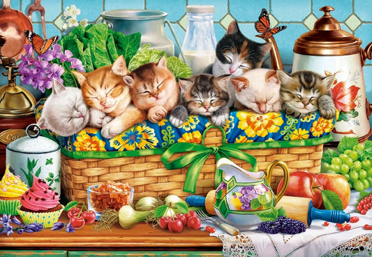 Puzzel napping kittens 1000pc