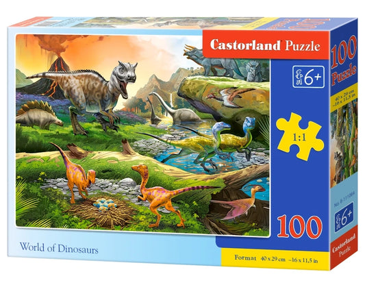 puzzel World of dinosaurs 100pc