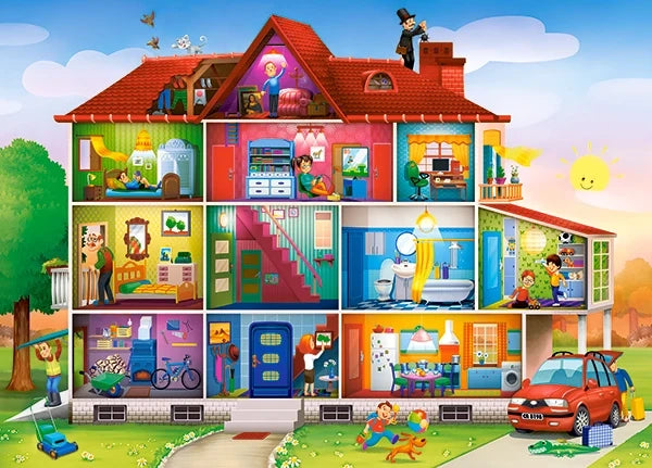 puzzel house life 120pc