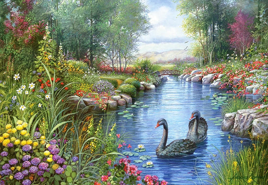 puzzel black swans andres orpinas 1500pc