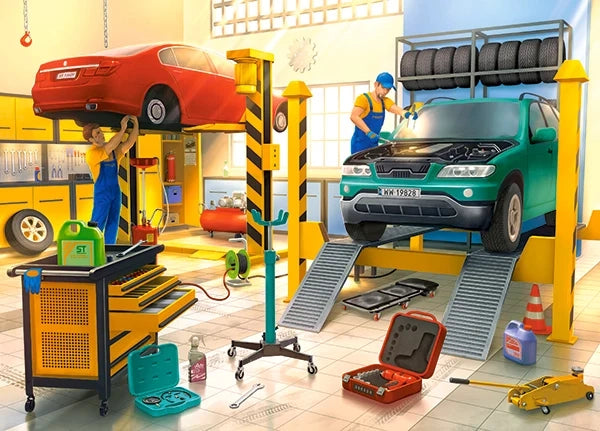 puzzel car workshop 120pc