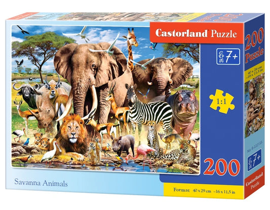 Puzzle Animaux de la savane 200pc