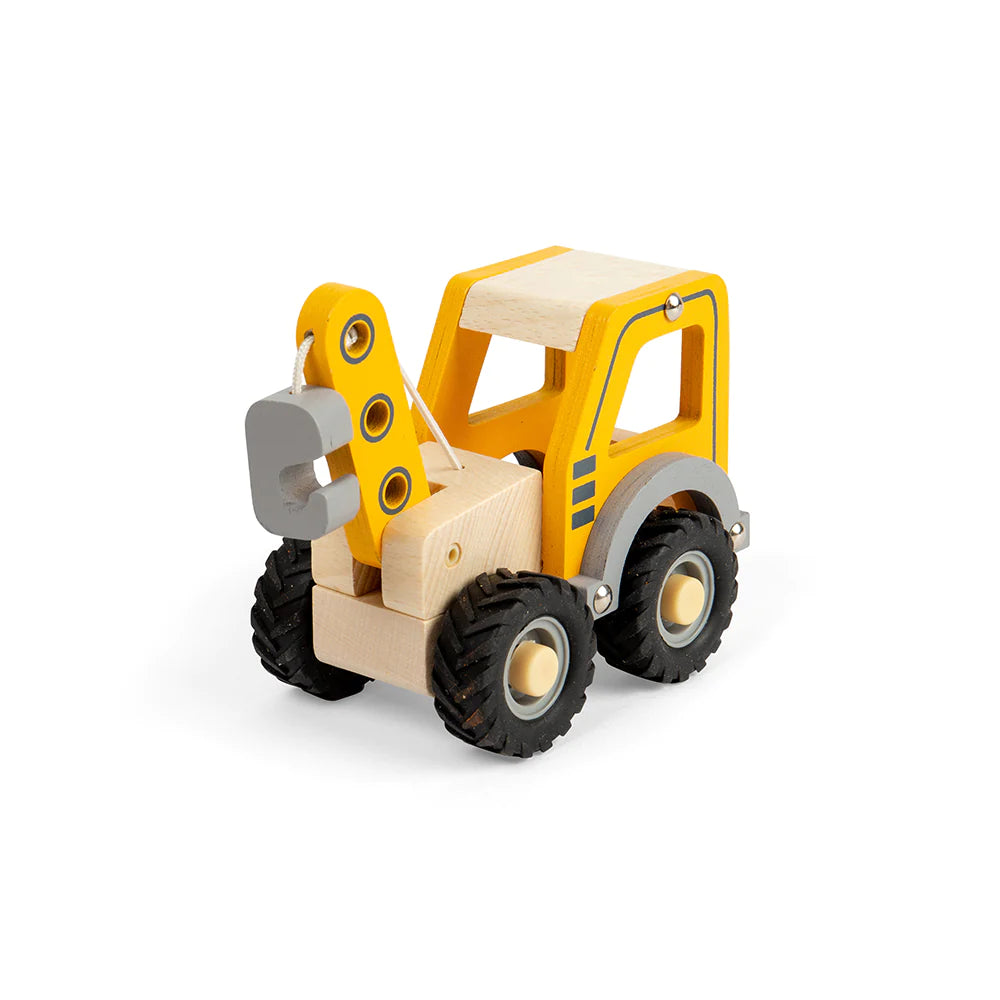 houten mini-speelgoedtrucks